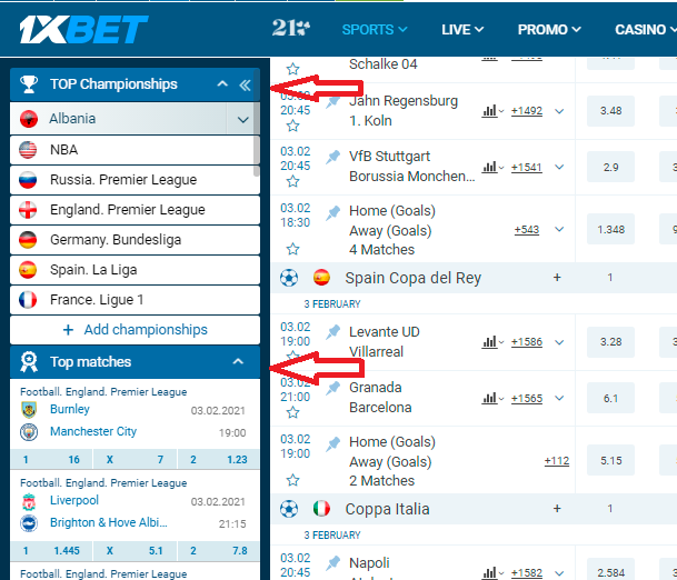 1XBET Sports Betting 1