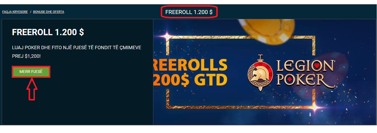 1XBET - FREEROLL 1200 USD