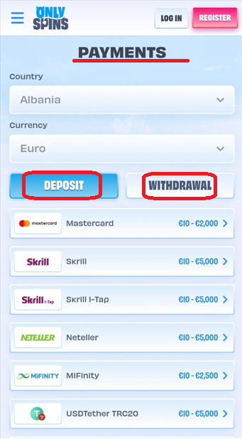 Depozitat dhe pagesat